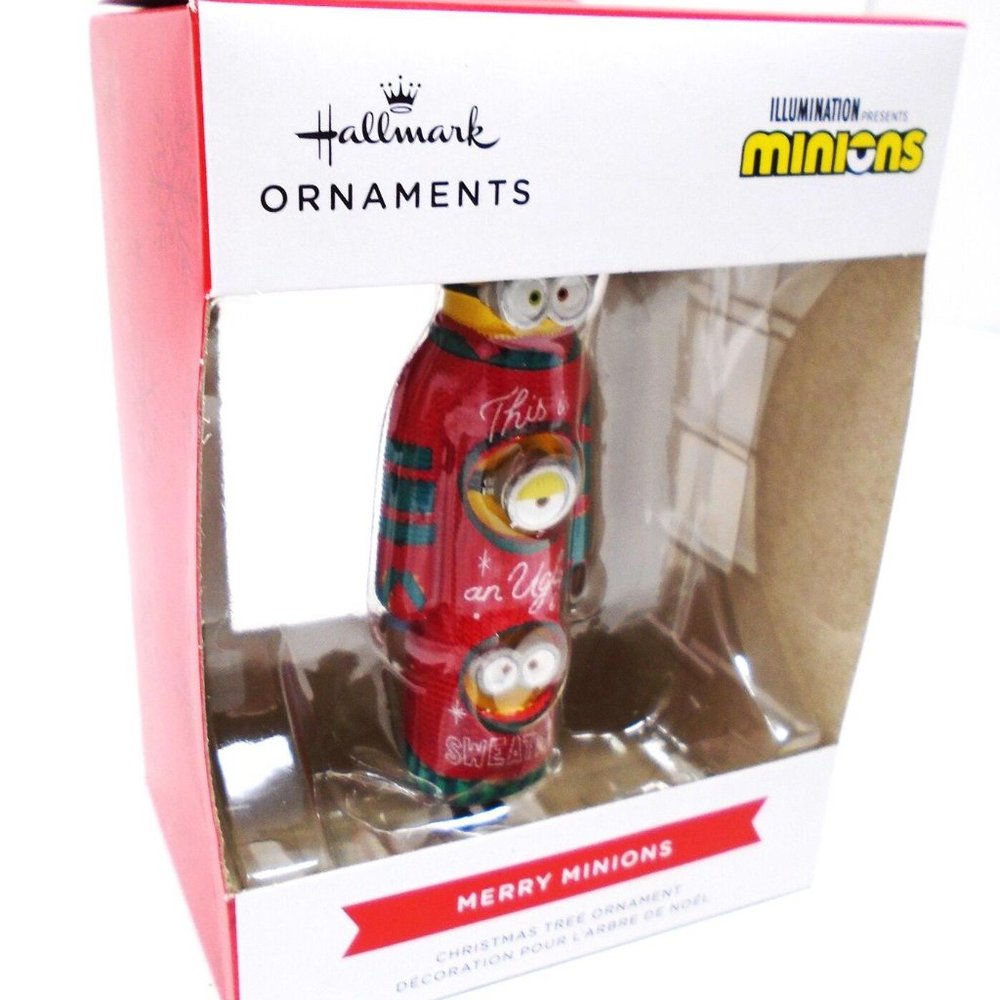 New Hallmark Minions "Merry Minions" Illumination Christmas Tree Ornament 2022